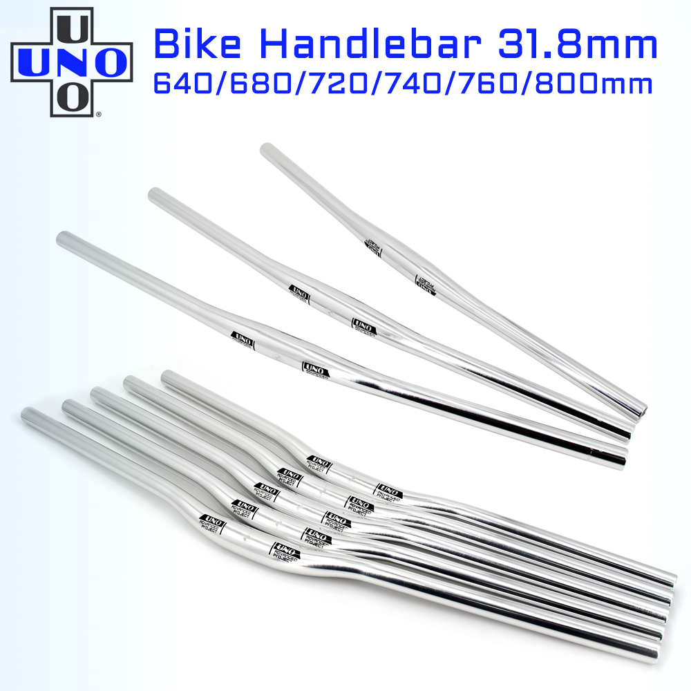 Uno Handlebar Silver Color Mountian Bike Handlebar 31.8x640/680/720/740 ...
