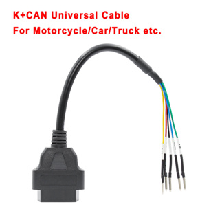 Obd ตัวเมีย 16 พิน สาย K สามารถสายจัมเปอร์ทดสอบ K + กระป๋อง