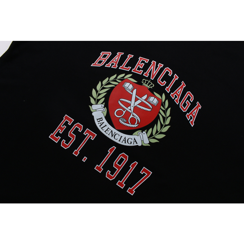 balenciag-เสื้อยืดแขนสั้น-คอกลม-ผ้าฝ้าย-พิมพ์ลาย-แฟชั่นสําหรับผู้ชาย-และผู้หญิง