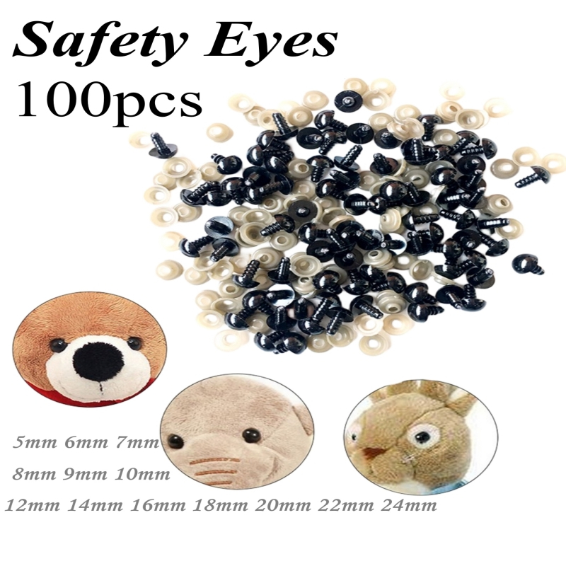 ดวงตาตุ๊กตาหมี-พลาสติก-สีดํา-5-24-มม-100-ชิ้น-diy