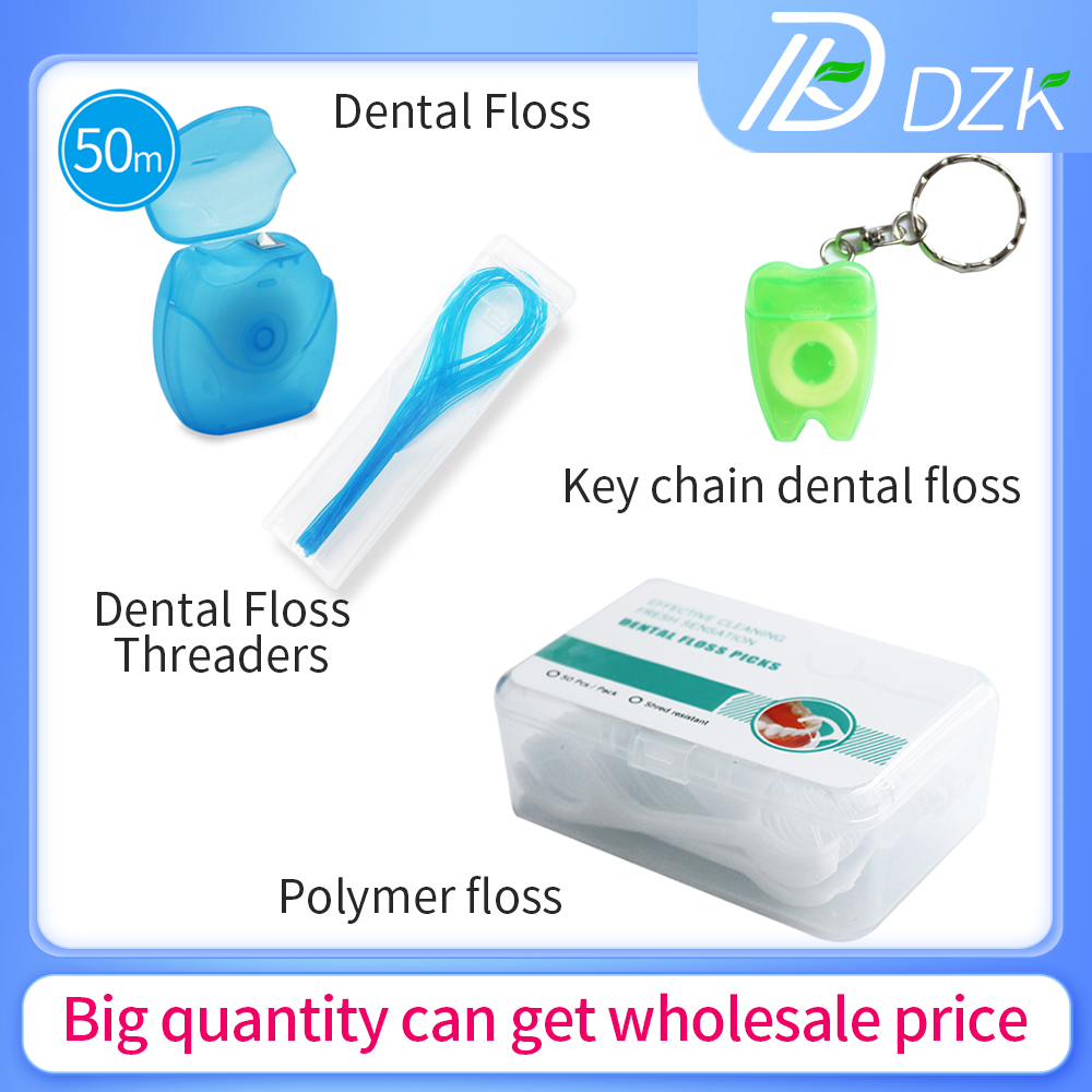 Portable Floss Polymer Floss Stick 50M Toothpicks Floss and 35Pcs/Set ...