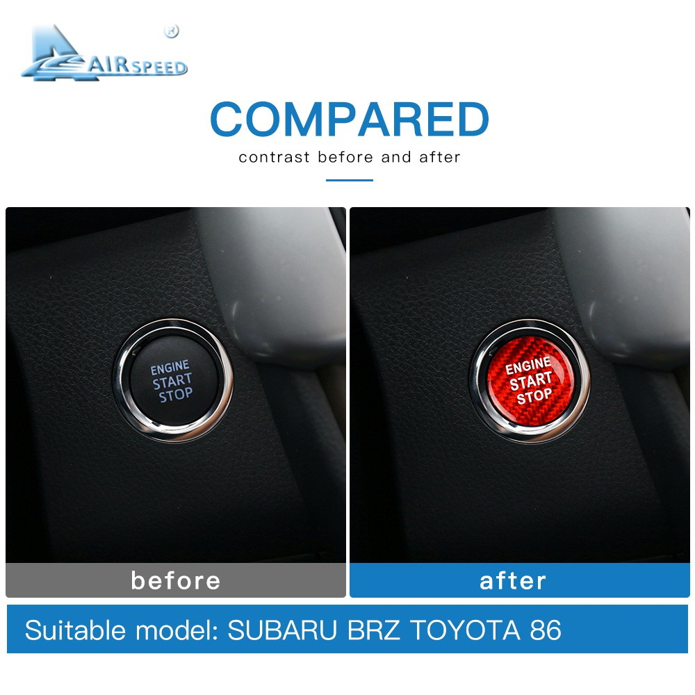 สติกเกอร์คาร์บอนไฟเบอร์-ติดปุ่มสตาร์ทเครื่องยนต์-สําหรับ-subaru-brz-toyota-gt86