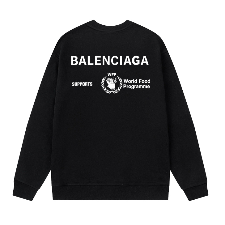 balenciag-เสื้อกันหนาว-คอกลม-ผ้าฝ้าย-พิมพ์ลาย-มีสไตล์-สําหรับผู้ชายและผู้หญิง