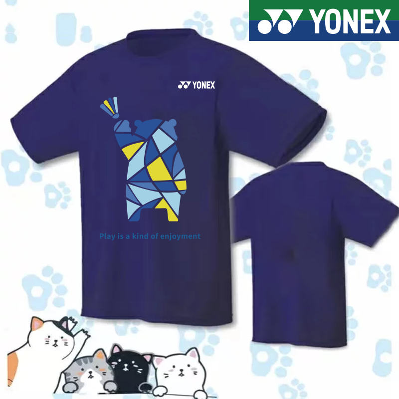 yonex-ใหม่-เสื้อกีฬาแบดมินตัน-แขนสั้น-ระบายอากาศ-แห้งเร็ว-สําหรับผู้ชาย-และผู้หญิง-2023