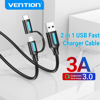 ภาพหน้าปกสินค้าVENTION สายชาร์จ 2 In 1 Usb 2 . 0 3 A Usb C / Micro B ความเร็วสูง 480 Mbps สําหรับโทรศัพท์มือถือ CQD ที่เกี่ยวข้อง