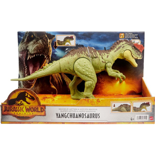 Jurassic World Dominion Massive Action Yangchuanosaurus Dinosaur Action Figure Toy with Attack Motion, Plus Downloadable App &amp; AR HDX49 ฟิกเกอร์ไดโนเสาร์ Jurassic World Dominion Massive Yangchuanosaurus พร้อมแอปดาวน์โหลด AR HDX49