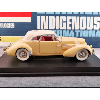 ใหม่ โมเดลรถยนต์จําลอง 1: 18 Coler CORD Classic ของเล่นสําหรับเด็ก