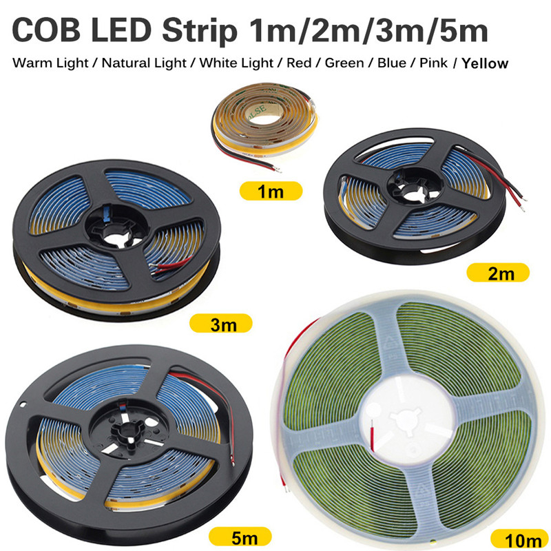 แถบไฟ-led-dc12v-24v-cob-สําหรับตกแต่งรถยนต์-รถบรรทุก-มอเตอร์ไซด์