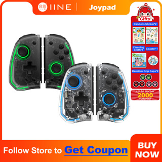 สินค้า Iine จอยสติ๊กโลหะ พร้อมไฟ สําหรับ Nintendo Swtich Elite Plus Joypad ALPS Nintendo Swtich Lite OLED