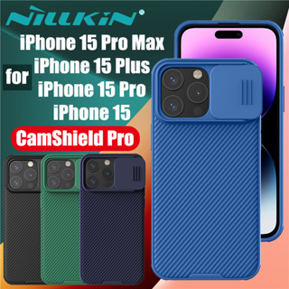 for iPhone 15 Plus Pro Max Case NILLKIN CamShield Pro Slide Camera Cover Protect Privacy Back Case