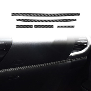 สติกเกอร์คาร์บอนไฟเบอร์ ติดตกแต่งภายในรถยนต์ สําหรับ Toyota Hilux 15-21