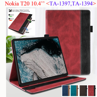 เคสแท็บเล็ต หนัง PU ฝาพับ คุณภาพสูง สําหรับ Nokia T20 10.4 นิ้ว Nokia T 20 10.4 นิ้ว