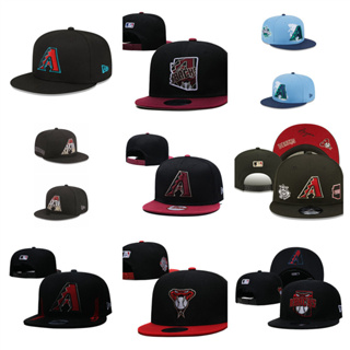 MLB Arizona Diamondbacks หมวกปีกปีกแบนแบบปรับได้หมวกกีฬากลางแจ้ง
