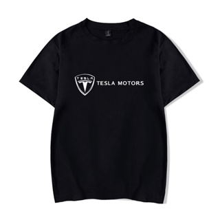 Tesla Motors เสื้อยืดแขนสั้น ผ้าฝ้าย ทรงหลวม ขนาดใหญ่ แฟชั่นฤดูร้อน สําหรับผู้ชาย และผู้หญิง XXS-4XL 1334C