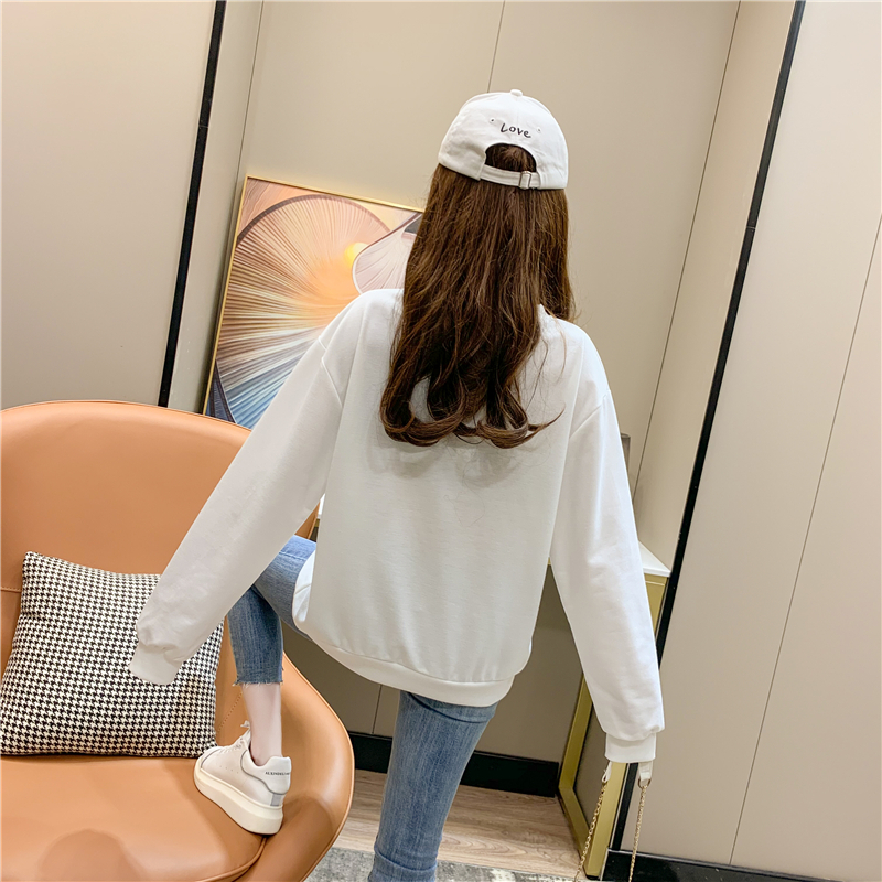 ใหม่-เสื้อกันหนาว-คอกลม-แขนยาว-พิมพ์ลายการ์ตูนสัตว์-ทรงหลวม-สําหรับผู้หญิง