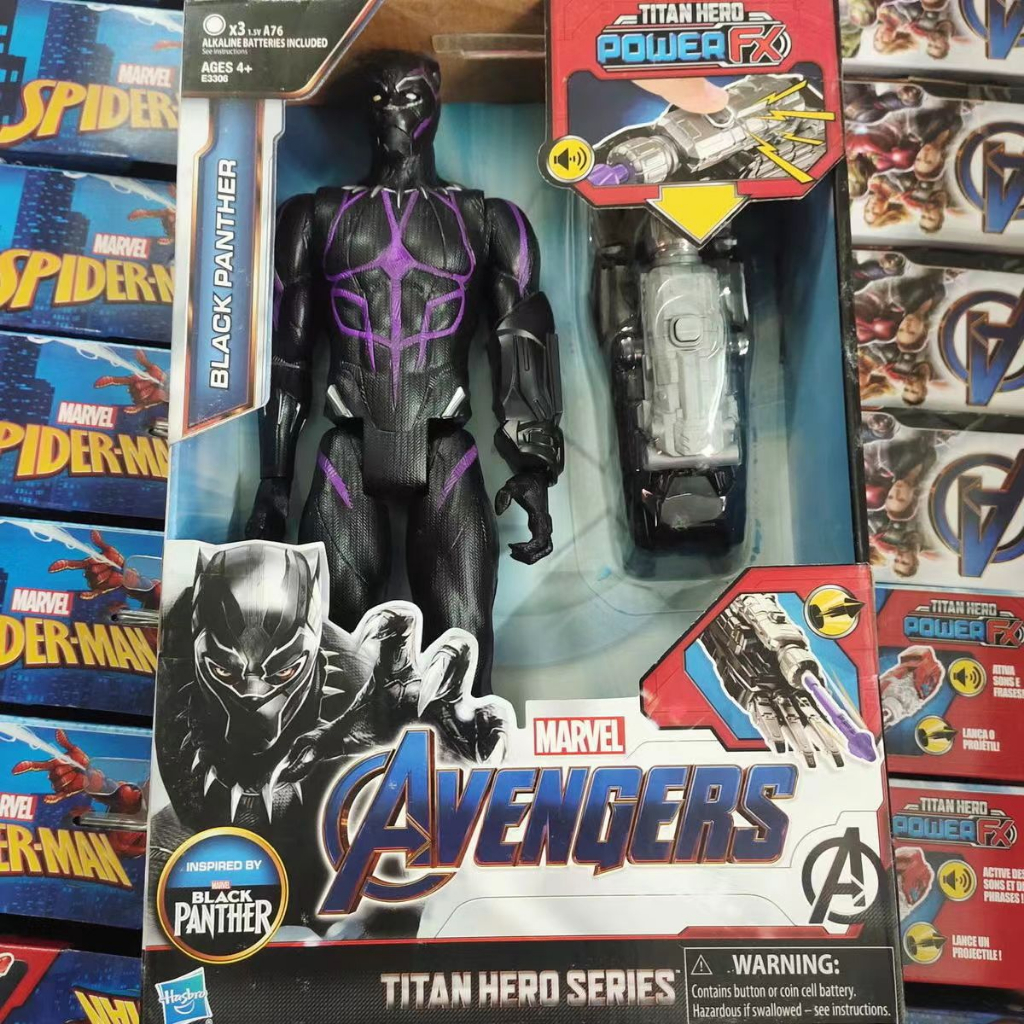 avengers-marvel-endgame-titan-hero-power-fx-black-panther-action-figure-e3306-ฟิกเกอร์-avengers-marvel-endgame-titan-hero-power-fx-black-panther-e3306