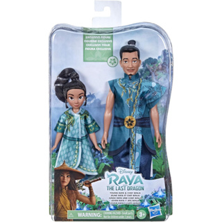 Disney Raya and the Last Dragon Young Raya and Chief Benja Dolls with Clothes ตุ๊กตาดิสนีย์ Raya and the Last Dragon Young Raya and Chief พร้อมเสื้อผ้า