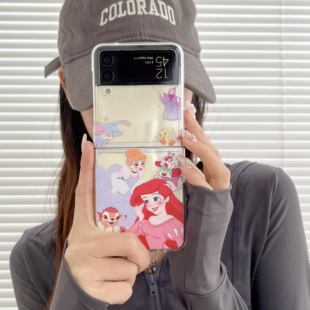 เคสโทรศัพท์มือถือ-pc-แข็ง-กันกระแทก-ลายการ์ตูนน่ารัก-สําหรับ-samsung-galaxy-z-flip-5-4-3cute-z-flip-5-z-flip-4-z-flip-3