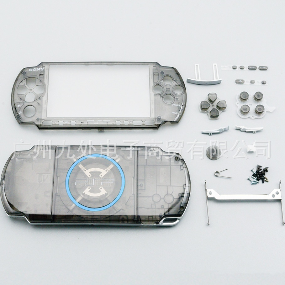 Psp 3000 ชุดเปลือกอะไหล่โปร่งใส SHELL โปร่งใสสีฟ้าโปร่งใสสีแดง SHELL ...