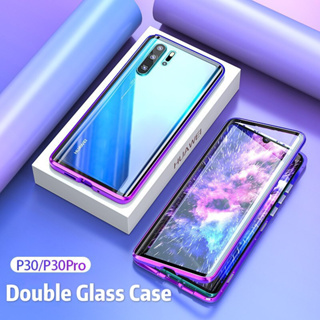 เคสโทรศัพท์มือถือ แบบแม่เหล็ก 360 องศา สําหรับ Huawei P30 Pro Huawei P30 Lite