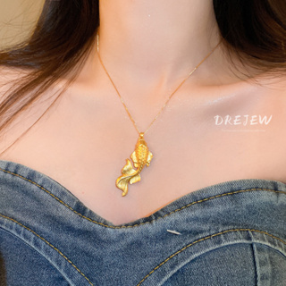 Drejew สร้อยคอโซ่ จี้ 18K แฟชั่น ไฮเอนด์ เหมาะกับคนแพ้ง่าย