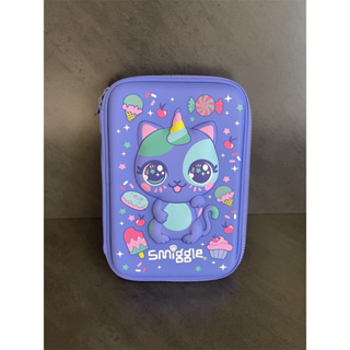 Smiggle budz กล่องดินสอ ลายปีกยูนิคอร์น สีชมพู ขนาดใหญ่ สําหรับใส่เครื่องเขียน ไอศกรีม โรงเรียน