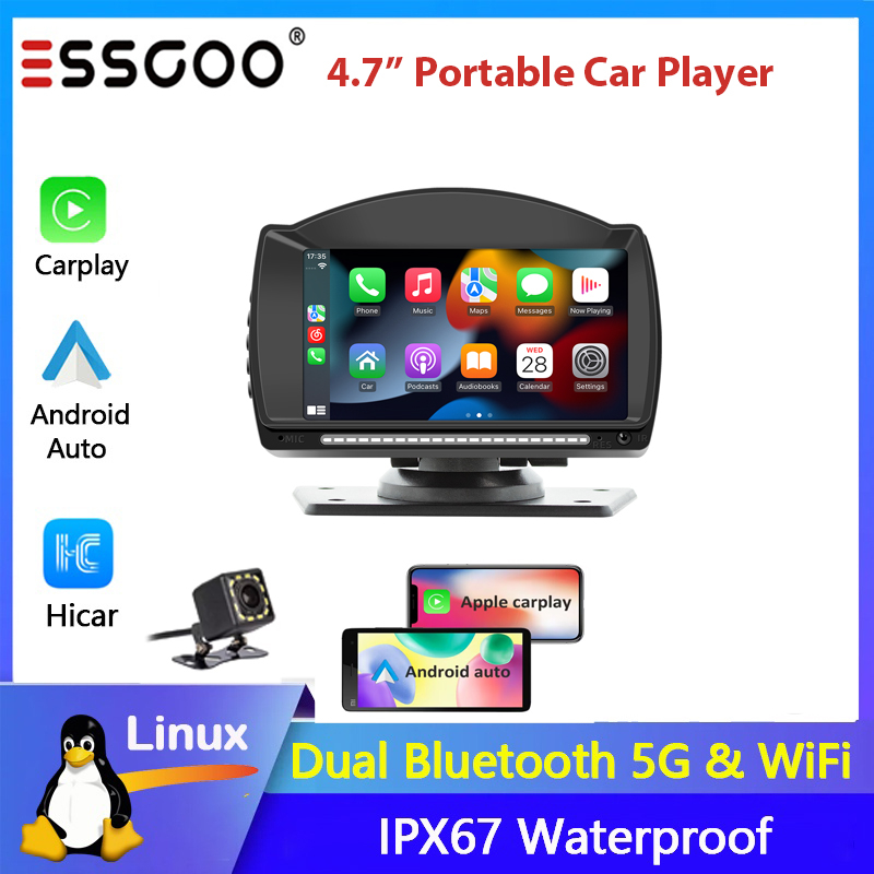 essgoo-ใหม่-เครื่องนําทาง-gps-ไร้สาย-หน้าจอสัมผัสอัตโนมัติ-แบบพกพา-4-7-นิ้ว-อุปกรณ์เสริมรถจักรยานยนต์-apple-carplay-android-2023