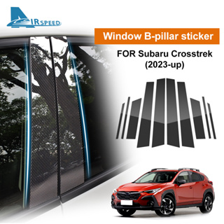 สติกเกอร์เสากระจกรถยนต์ สีดําเงา สําหรับ Subaru Crosstrek