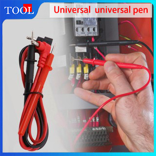 มัลติมิเตอร์ดิจิทัล คลิปตะกั่ว โวลต์มิเตอร์ โพรบทดสอบสายเคเบิล ลวดปากกาเทอร์มินัท 1 ชุด