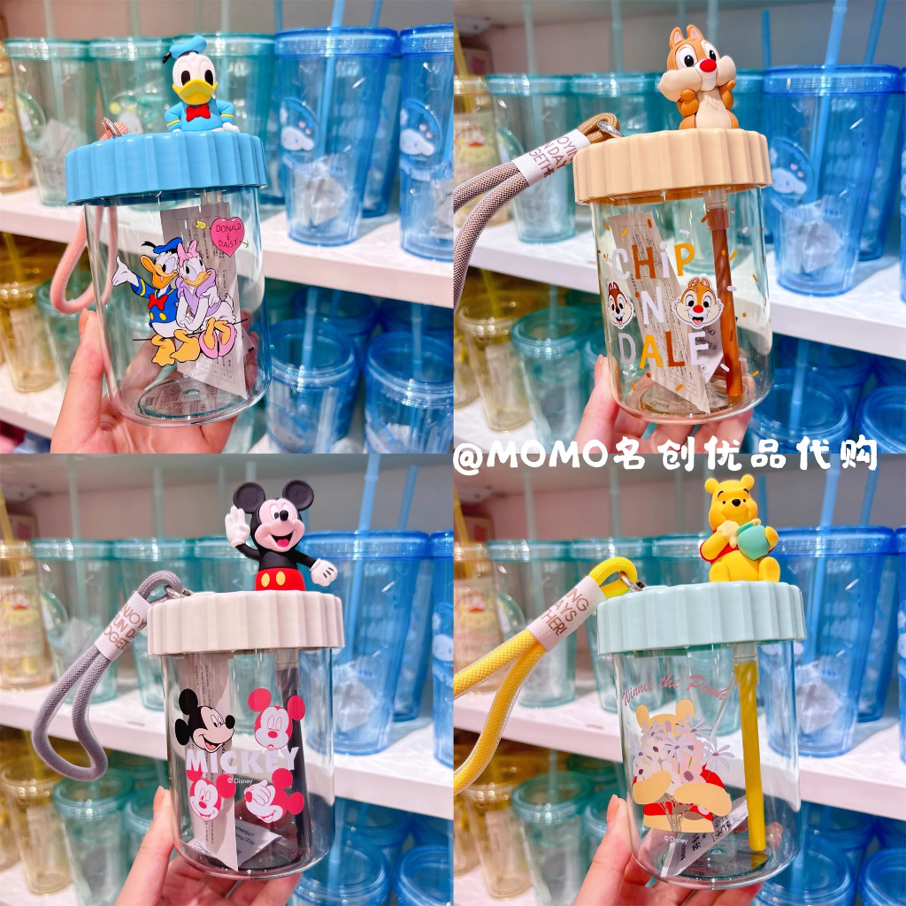 miniso-miniso-แก้วน้ําพลาสติก-ลายการ์ตูนดิสนีย์-มิกกี้-เมาส์-แบบหูรูด-พรีเมี่ยม