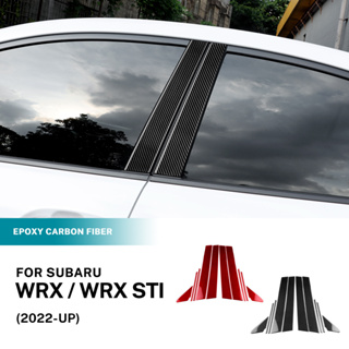 สติกเกอร์คาร์บอนไฟเบอร์ แบบแข็ง สําหรับตกแต่งหน้าต่างรถยนต์ Subaru WRX 2022-2023