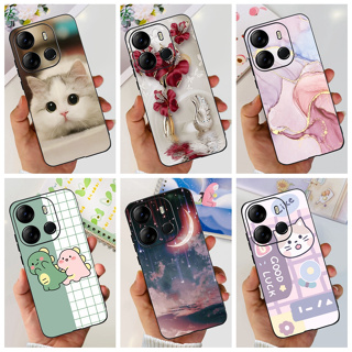 เคสโทรศัพท์มือถือ ซิลิโคนนิ่ม บาง ลายการ์ตูนไดโนเสาร์ แมวน่ารัก สําหรับ Infinix Smart 7 2023 Smart7 X6515