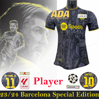 【Player】เสื้อกีฬาแขนสั้น ลายทีมชาติฟุตบอล Barcelona Special Edition 23-24 ชุดเยือน สําหรับผู้ชาย S-2XL {พร้อมส่ง}