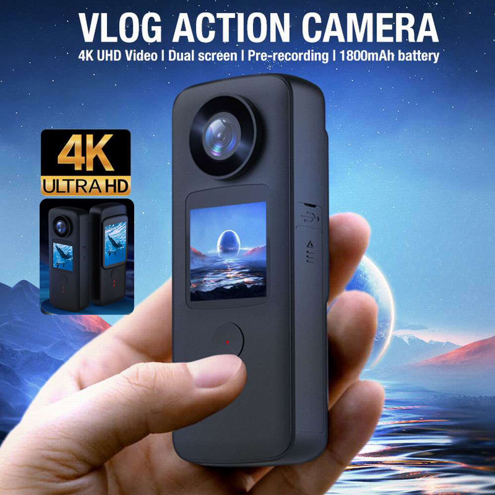 กล้องแอคชั่น-4k-hd-vlog-หน้าจอคู่-ป้องกันการสั่นสะเทือน-บันทึกวิดีโอมือถือ-กลางแจ้ง-ดําน้ํา-กีฬา-กล้องร่างกาย-กันน้ํา