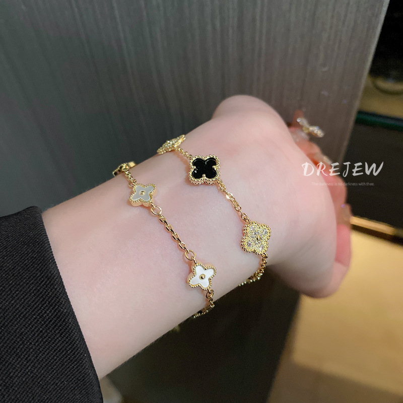 drejew-สร้อยข้อมือ-ชุบทอง-14k-ลายดอกไม้-สไตล์เกาหลี-หรูหรา-เรียบง่าย