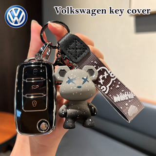 เคสกุญแจรีโมทรถยนต์ สําหรับ vw Golf Polo Arteon passat beetle tiguan skoda