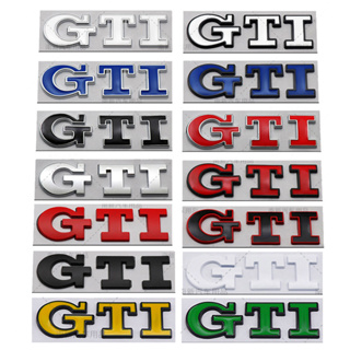 สติกเกอร์โลโก้ GTI โลหะ ติดฝากระโปรงหน้า และหลังรถยนต์ สําหรับ Volkswagen VW GTI Golf 2 3 4 5 6 7 MK2 MK3 MK4 MK5 MK6 MK7 MK8