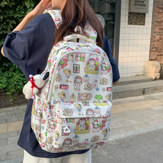 กระเป๋าเป้สะพายหลัง พิมพ์ลายการ์ตูนน่ารัก สไตล์ญี่ปุ่น สําหรับผู้หญิง และนักเรียน 2023