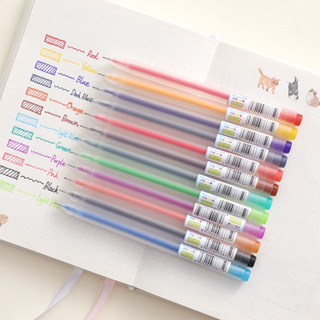 ปากกามาร์กเกอร์เจล รูปกราฟฟิติ สําหรับนักเรียน มี 12 สี ต่อชุด