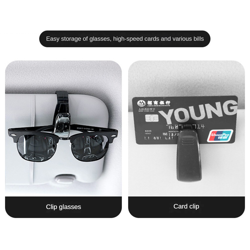 คลิปหนีบแว่นตา-คลิปหนีบแว่นในรถ-glasses-clip-ที่หนีบบัตรในรถ-ที่เก็บแว่น-ที่หนีบแว่นตากันแดด-mg-zs-maxplan-gs-hs-mg3-mg5-mg6