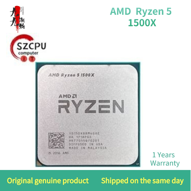 AMD RYZEN 5 1500X 4-Core 3.5 GHz YD150XBBM4GAE AM4 65W CPU