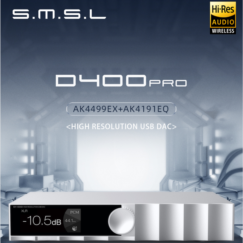 smsl-d400pro-audio-dac-ak4191-ak4499ex-mqa-cd-บลูทูธ-aptx-hd-i2s-hdmi-dsd512-aes-พร้อมรีโมตคอนโทรล