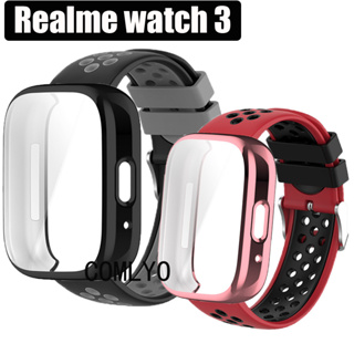 สําหรับ Realme watch 3 เคส TPU นิ่ม เต็มรูปแบบ ป้องกัน กันชน สายรัด ซิลิโคน ผู้หญิง ผู้ชาย Bbelt