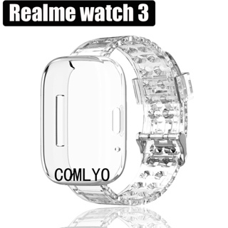 สําหรับ Realme watch 3 เคส TPU นิ่ม เต็มรูปแบบ ป้องกัน กันชน สายใส