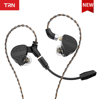 Trn Mars Hifi หูฟังอินเอียร์ พร้อมไมโครโฟน ไดรเวอร์ไฮบริด 1DD+1BA +1Vibration Driver แบบใช้สาย DJ