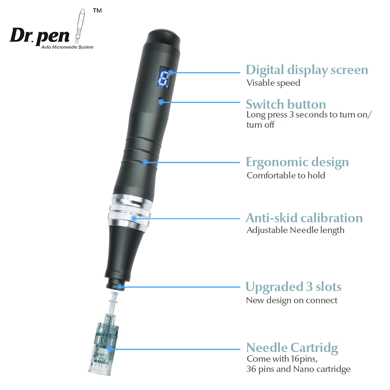 derma-pen-dr-pen-ultima-m8-ปากกาไมโครไร้สาย-มืออาชีพ-เครื่องมือกําจัดรอยแผลเป็นจากสิว-beuty-machine-พร้อมตลับ-10-ชิ้น