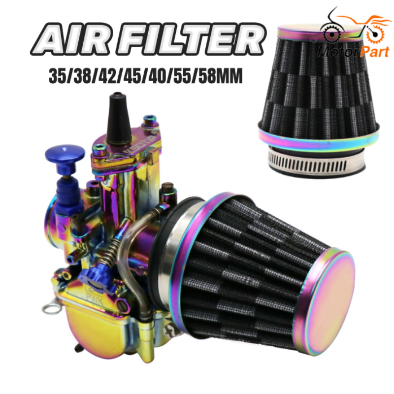 MOTOPARTS SHOP 35/38/42/45/50/55/58MM Air Filter Motorcycle Carburetor