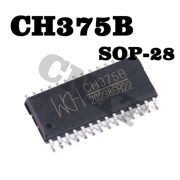 1 ชิ้นใหม่ต้นฉบับ CH375B CH375 SOP28 ชิปอินเทอร์เฟซ USB Bus Universal ...