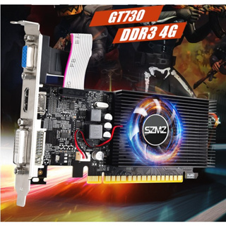 การ์ดจอ GT730 4GB DDR3 128Bit PCI-E2.0 16X สําหรับ PC #
