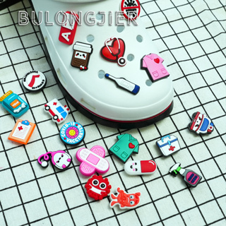 Crocs Jibbitz Pins รองเท้าแตะเพื่อสุขภาพ PVC ติดกระดุม